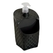 Dispenser Porta Detergente Sabonete Líquido Esponja Cozinha Cor Preto Foto mini 1