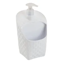 Dispenser Porta Detergente Sabonete Líquido Esponja Cozinha Cor Preto Foto mini 2