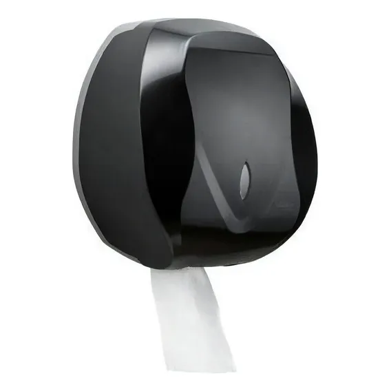 Dispenser Porta Papel Higiênico Rolão Velox Preto - Premisse Foto 1