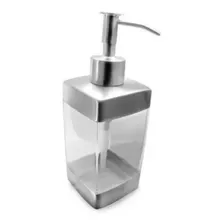 Dispenser Porta Sabonete Aço Inox E Acrílico Saboneteira Foto mini 4