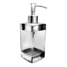 Dispenser Porta Sabonete Aço Inox E Acrílico Saboneteira Foto mini 3
