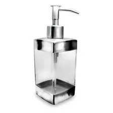 Dispenser Porta Sabonete Aço Inox E Acrílico Saboneteira Foto mini 1