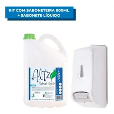 Dispenser Saboneteira 800ml + Sabonete Líquido Erva Doce 5l Foto mini 1