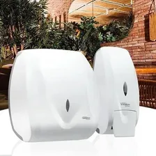 Dispenser Toalheiro Papel Toalha Velox Premisse Branco Foto mini 3