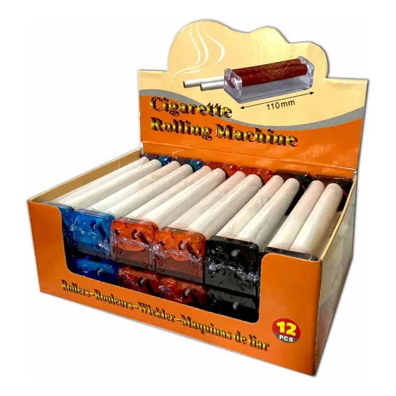 Display 12 Bolador Cigarro Discreto 110mm Enrolar - Atacado Foto 1