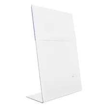 Display A5 Porta Folha Cardapio AcrÃlico 2mm Mesa 15 X 22cm Cor Transparente Foto mini 1