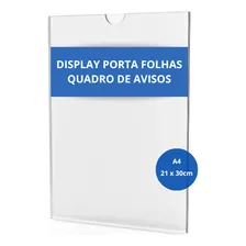 Display Acrilico Vertical A4 Com Fita Adesiva 10 Unidades Foto mini 4