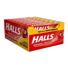Display Bala Halls Morango 21unx28g Foto  mini 1