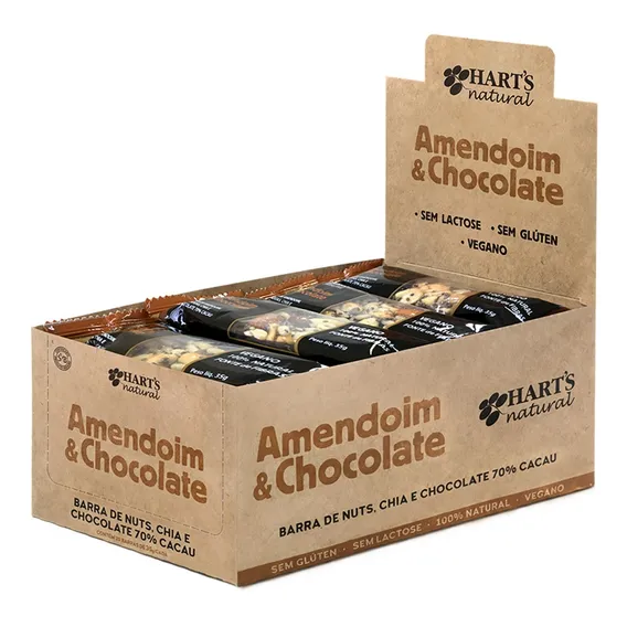 Display Barras Amendoim E Chocolate Harts Dp 20x35g Foto 1