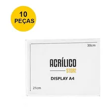 Display Em Acrílico Duplo A4 Horizontal (30x21cm) - 10 Peças Foto mini 2