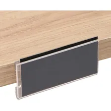 Display Etiqueta Porta Preço PP-219 6,5x3,5cm 50 Peças Acrílico Store Foto mini 3