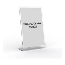Display Expositor A4 30x21 L AcrÃlico Mesa Balcao Vertical Foto mini 3