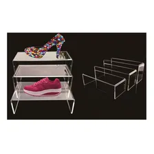 Display Expositor Acrílico Calçados Sapatos Kit 6 Conjuntos Foto mini 2