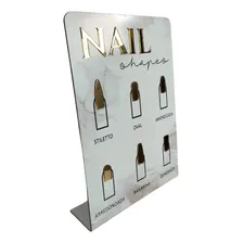 Display Expositor Formatos Unhas Nail Designer Cor AcrÃlico Espelhado Foto mini 1