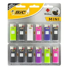 Display Isqueiro Bic Mini Cartela 12 Unidades Atacado Foto  mini 1