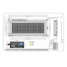 Display Lcd 2004 20x4 Fundo Azul Modulo I2c Soldado Arduino Foto mini  3