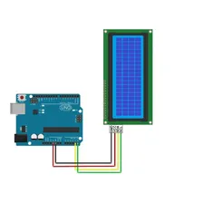 Display Lcd 2004 20x4 Fundo Azul Modulo I2c Soldado Arduino Foto mini 4