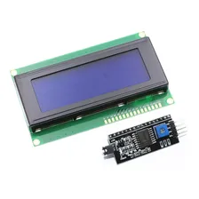 Display Lcd 20x4 2004 Com Back Azul + Modulo I2c Pic Arduino Foto mini 1