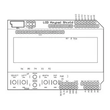 Display Lcd Keypad Shield 16x02 Com Teclado Botoes Arduino Mingwu Electronics Foto mini 4