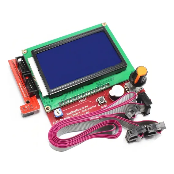 Display Lcd Ramps 1.4 Impressora 3d Reprap Ramps 128x64 Foto 1
