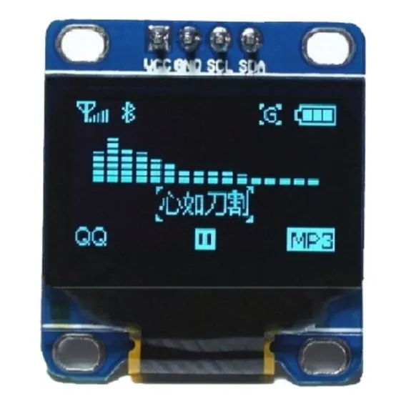 Display Lcd Serial Para Arduino Oled 0.96 Gráfico 128x64 I2c Foto 1
