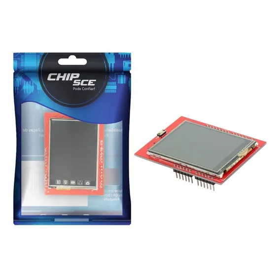 Display Lcd Tft 2.4'' - Shield - Touch Screen Ard. Rasp Foto 1