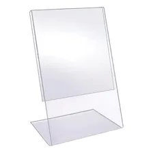 Display Mesa AcrÃlico Cristal A5 L Vertical Cardapio Pix Foto mini 1