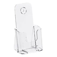 Display Porta Folheto AcrÃlico A6 Vertical Parede E Balcão Foto mini 1