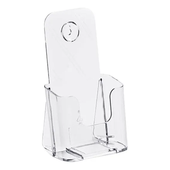 Display Porta Folheto AcrÃlico A6 Vertical Parede E Balcão Foto 1