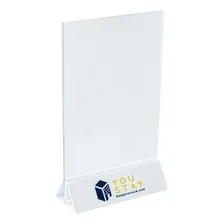Display Tipo T Base Personalizada A4 (21x30cm)- Kit 8 Peças Cor Branco Foto  mini 1