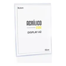 Display Transparente P/ Cartazes A2 (42x59,4cm) Foto  mini 1