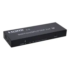 Distribuidor E Seletor Hdmi 2x4 Com Extrator De Áudio Foto  mini 1
