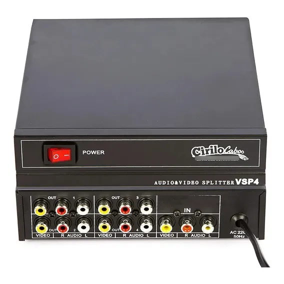 Distribuidor Vídeo Splitter Rca 1 Para 4 - Cirilo Cabos Foto 1