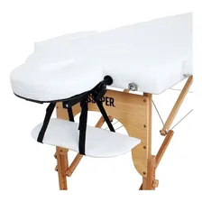 Divã Mala Dobrável C/ Orificio Mesa Maca Massagem Estetica Cor Branco Foto mini 4