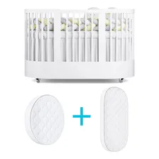 Divicar Wave Crescer Fases Oval Berço Crescer evolutivo 3 em 1 branco Foto  mini 1