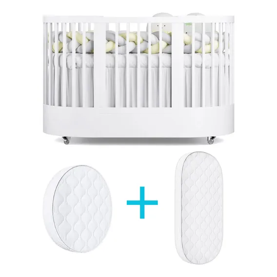 Divicar Wave Crescer Fases Oval Berço Crescer evolutivo 3 em 1 branco Foto 1