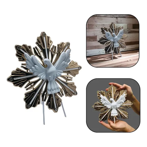 Divino Espirito Santo Decorativo Parede Mesa Com Resplendor Foto 1