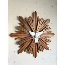 Divino Espirito Santo Duplo Decorativo 80cm Natural Foto mini  3