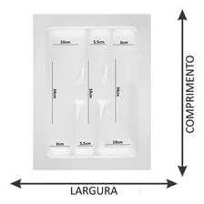 Divisor De Talher Dt 42 Cor Branco Foto mini 3
