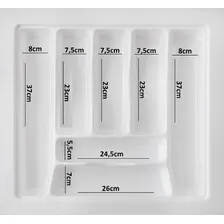 Divisor De Talher /porta Talher/organizador De Talher/ Dt 99 Cor Branco Foto mini 2