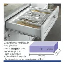 Divisor De Talheres Dt19 Ajustavel 367x485cm Branco Moldplas Foto mini 4