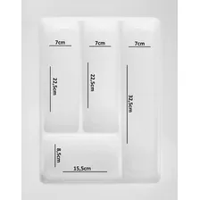 Divisor Gaveta Ajustavel Para Talheres 33,4x42,2cm Branco Foto mini 3