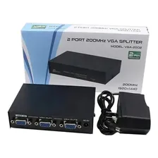 Divisor Splitter Vga 1 Entrada E 2 Saídas Multiplicador Hd15 Foto mini 1