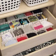 Divisórias De Gavetas Organizador Separador Ajustável Cor Branco Foto mini  3