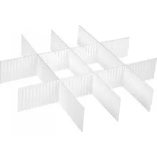 Divisórias De Gavetas Organizador Separador Ajustável Cor Branco Foto  mini 1