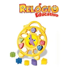 Divplast Relógio Didático Brinquedo Educativo Cor Amarelo Foto mini 2