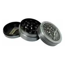 Dixavador De Metal Triturador Folha 3 Camadas 4cm Pequeno Cor Cinza Dixavador Brasão Leões Brasao Leoes Foto mini 4