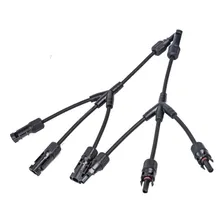 Dmti Conector Mc4 3 Vias Y Ligação Paralelo Painel Solar Par Foto  mini 1
