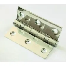 Dobradiça 3x2,5 Inox 304 Com Rolamento Jogo 3 Unidades Porta Foto mini  2