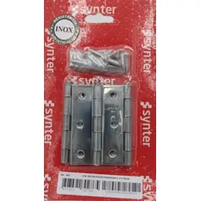 Dobradiça Aço Inox 304 Polido Kit 3 Peças 30ic Synter Foto  mini 1